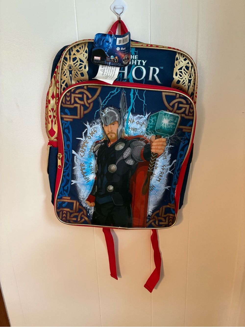 Marvel The Mighty Thor Kids' Navy Blue Backpack
